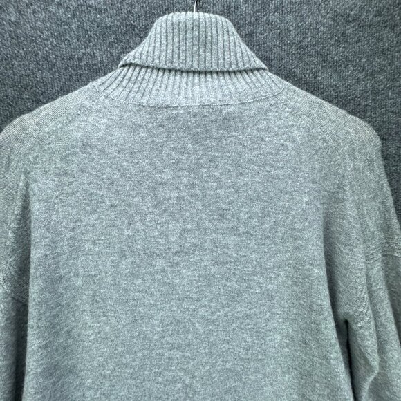 J Crew Sweater Womens Small Gray Pullover Turtleneck Merino Wool Alpaca Blend - Picture 6 of 14